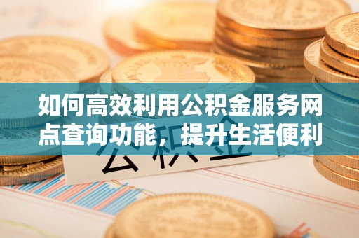 松桃如何高效利用公积金服务网点查询功能，提升生活便利性