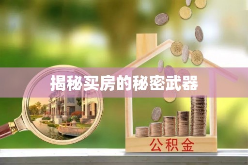 松桃揭秘买房的秘密武器