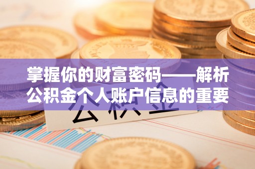 松桃掌握你的财富密码——解析公积金个人账户信息的重要性
