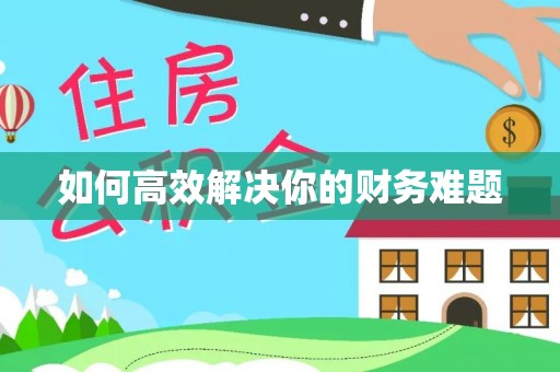 松桃如何高效解决你的财务难题