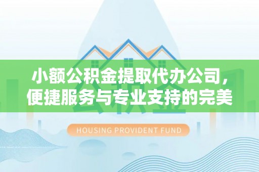 松桃小额公积金提取代办公司，便捷服务与专业支持的完美结合