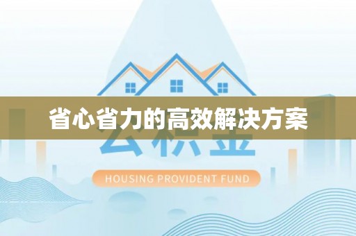 松桃省心省力的高效解决方案