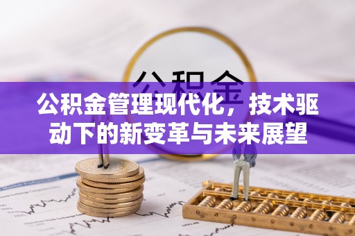 松桃公积金管理现代化，技术驱动下的新变革与未来展望