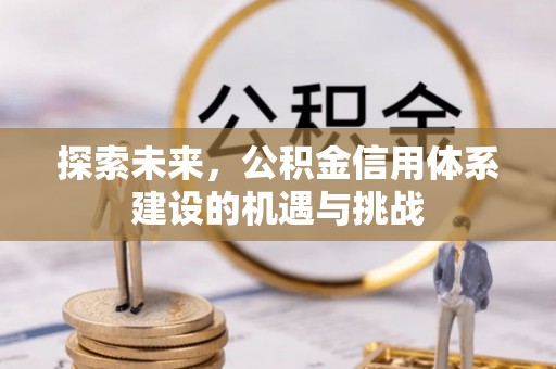 松桃探索未来，公积金信用体系建设的机遇与挑战