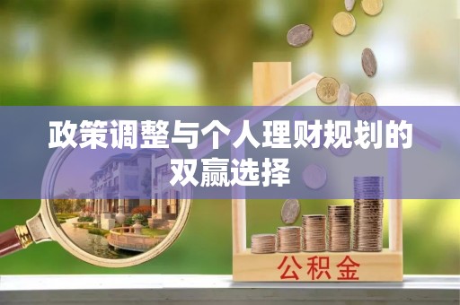 松桃政策调整与个人理财规划的双赢选择