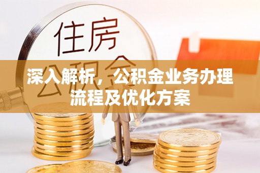 松桃深入解析，公积金业务办理流程及优化方案