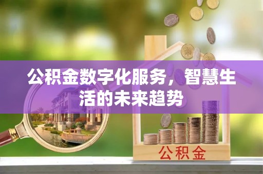 松桃公积金数字化服务，智慧生活的未来趋势